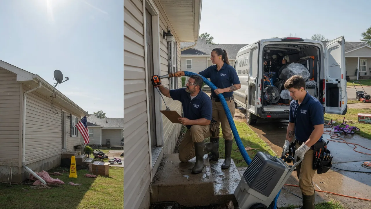 Ceiling Water Damage Restoration in English, IN near me